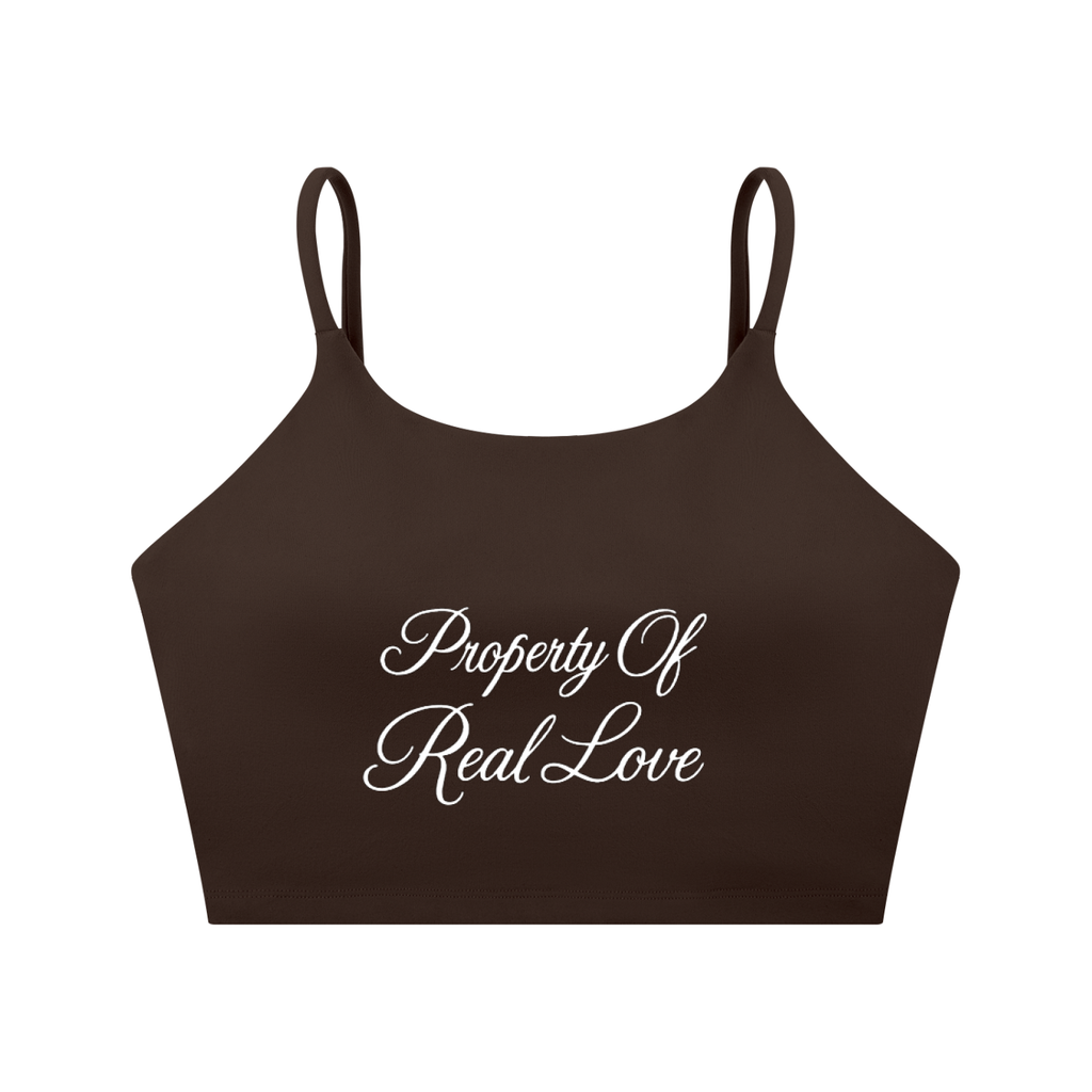 Property Of Real Love Sports Bra