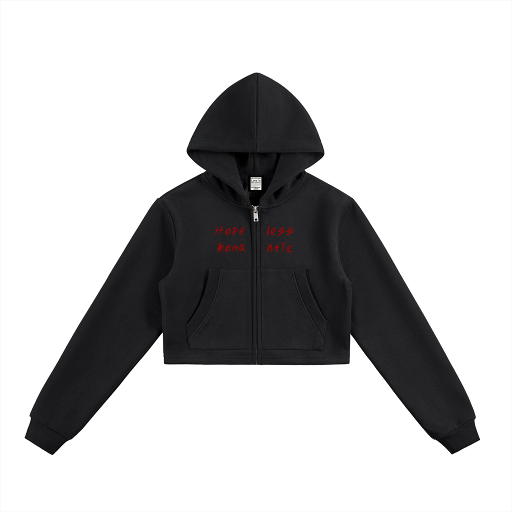 Hopeless Romantic Zip Up Hoodie V1