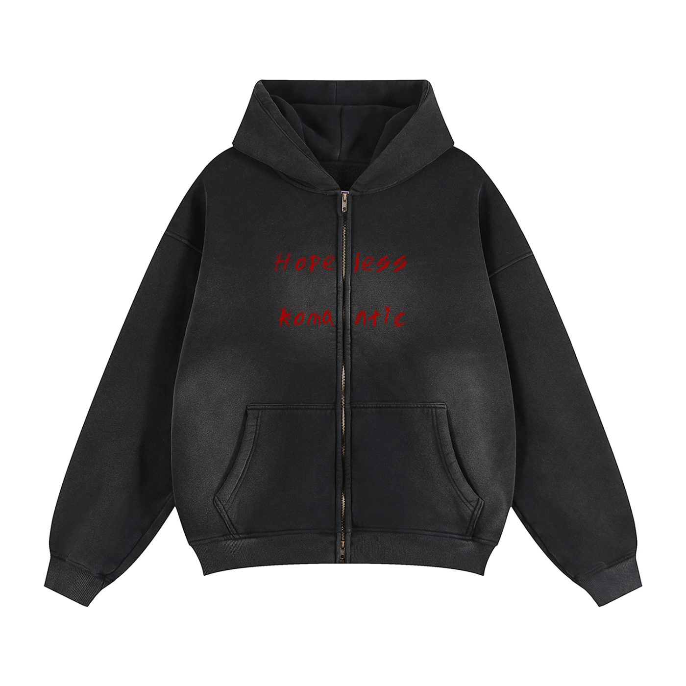 Hopeless Romantic Zip Up Hoodie V1