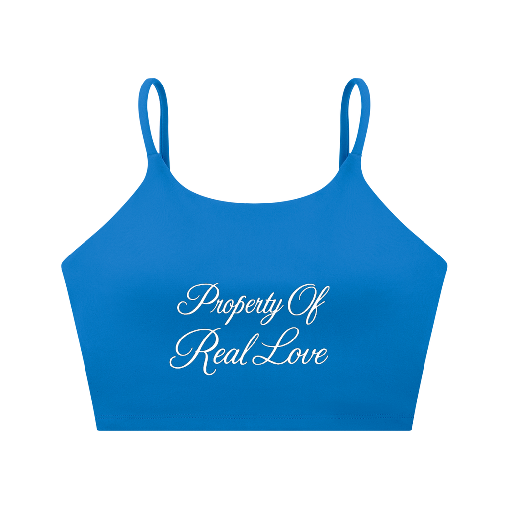 Property Of Real Love Sports Bra