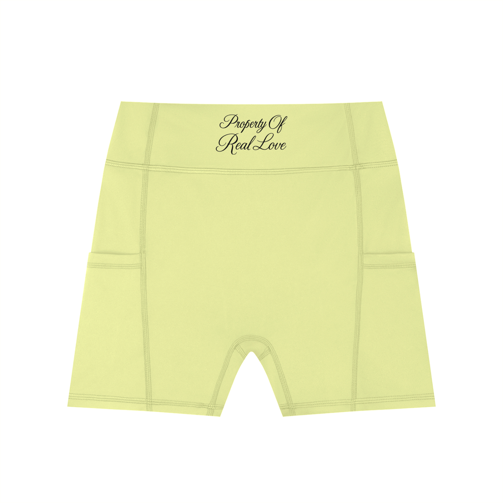 Property Of Real Love High-Waisted Pocket Shorts