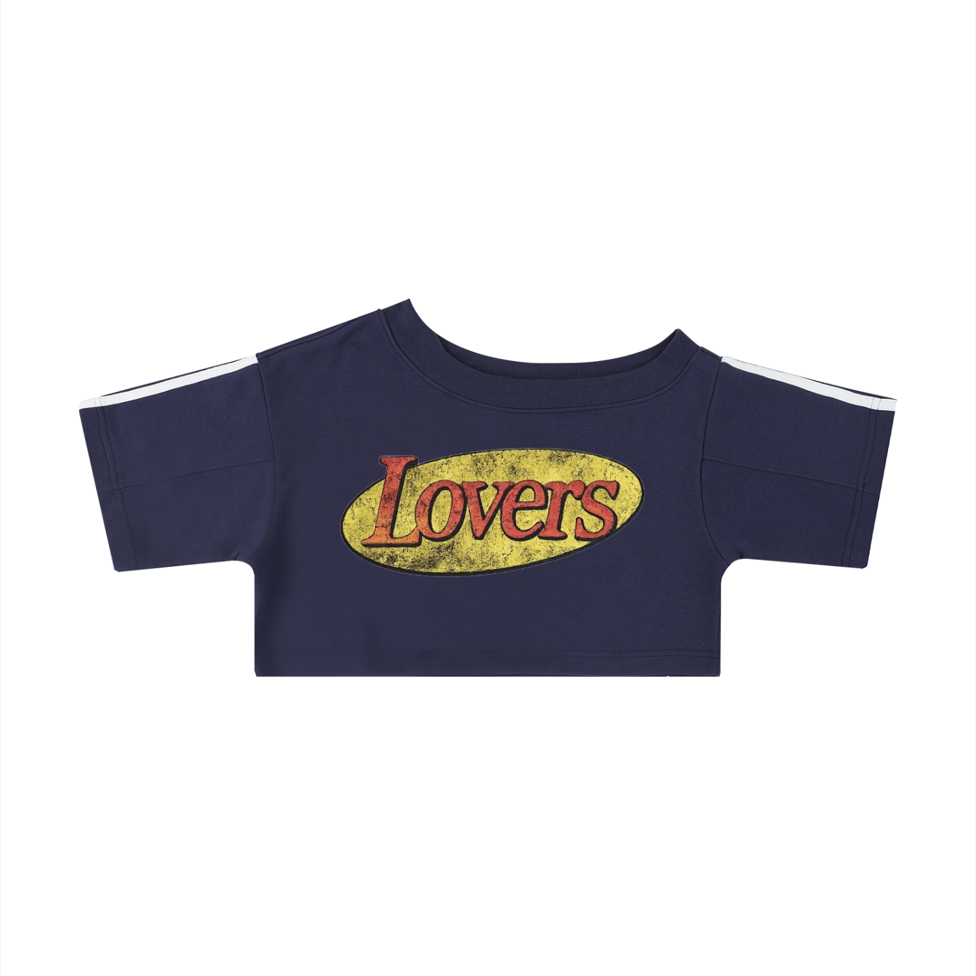 Lovers Tears Off-the-Shoulder Cropped Tee
