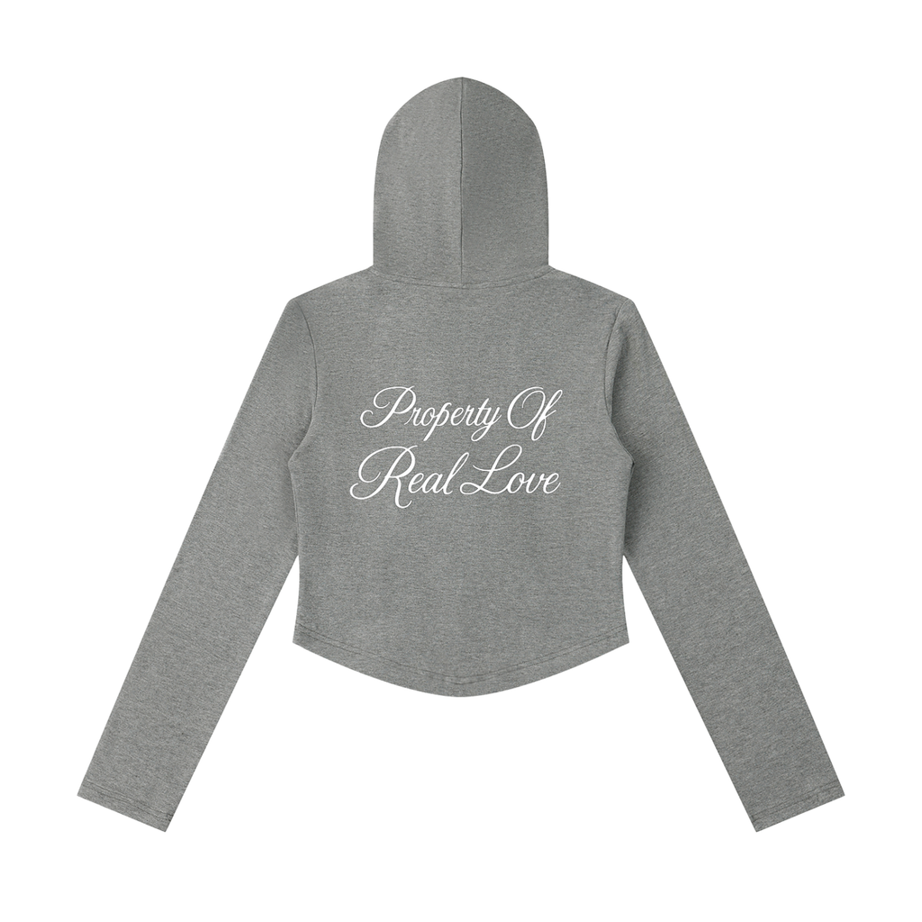 Property Of Real Love Hooded Cropped Define Jacket