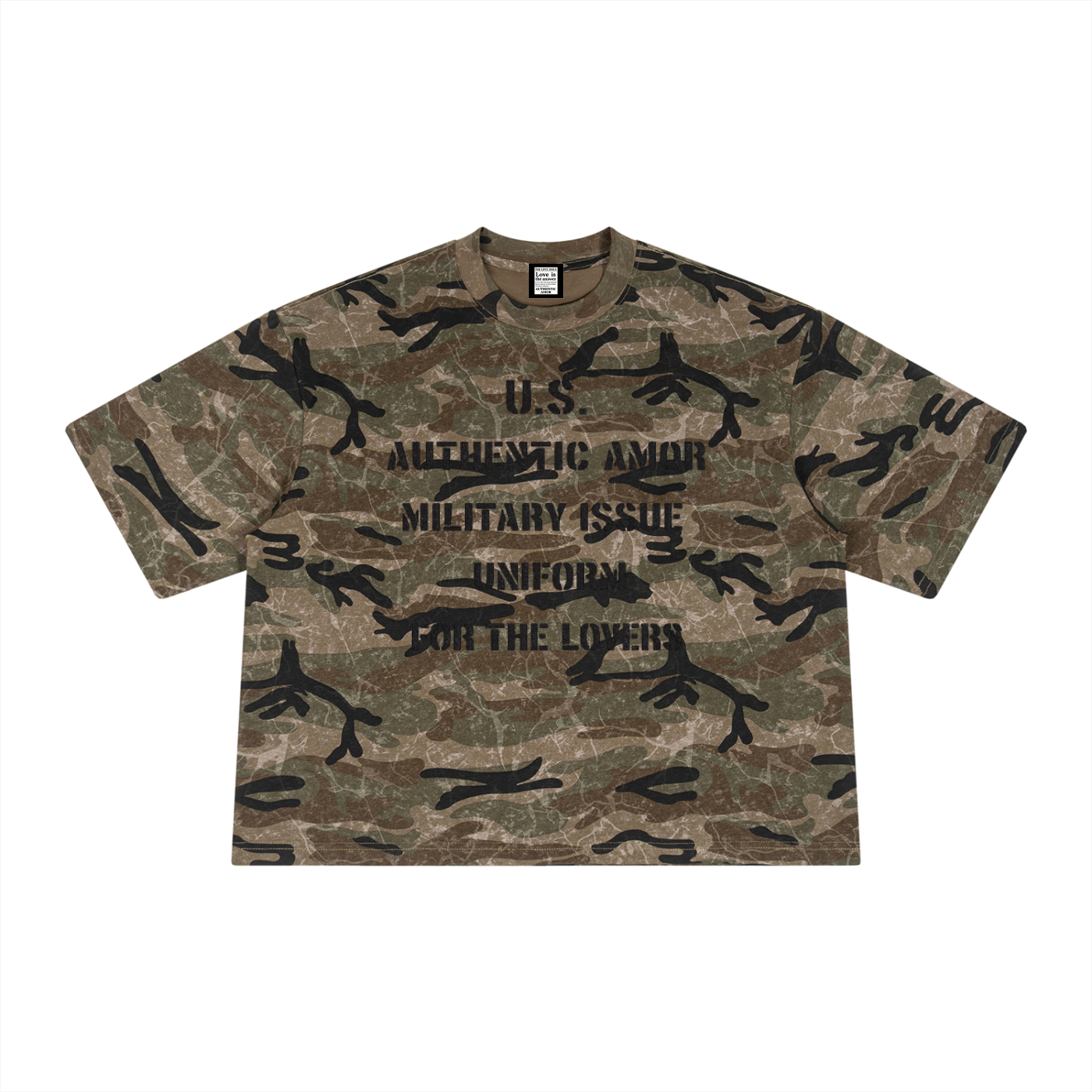 Lovers Military Camo Boxy Tee