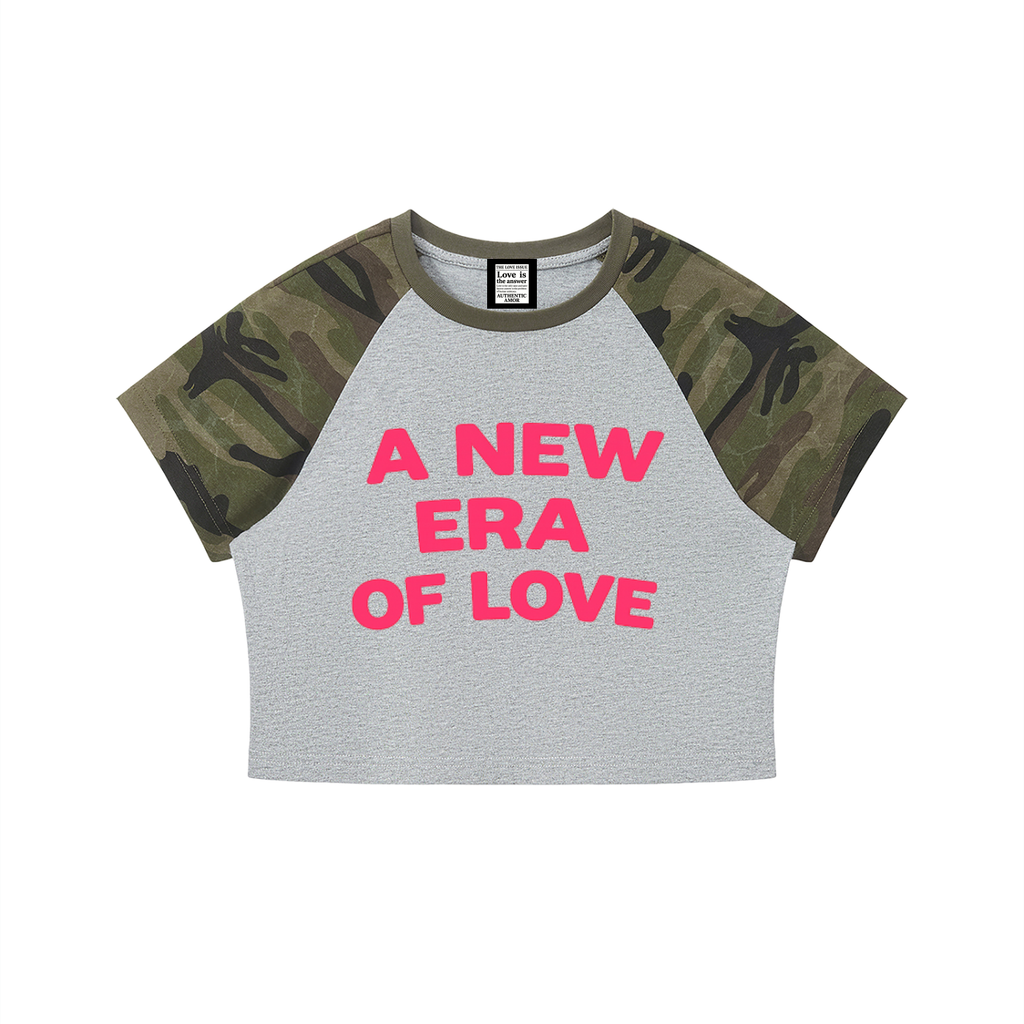 A New Era Of Love Camo Cropped Tee