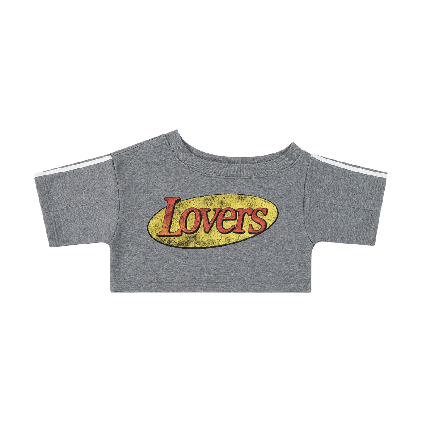 Lovers Tears Off-the-Shoulder Cropped Tee