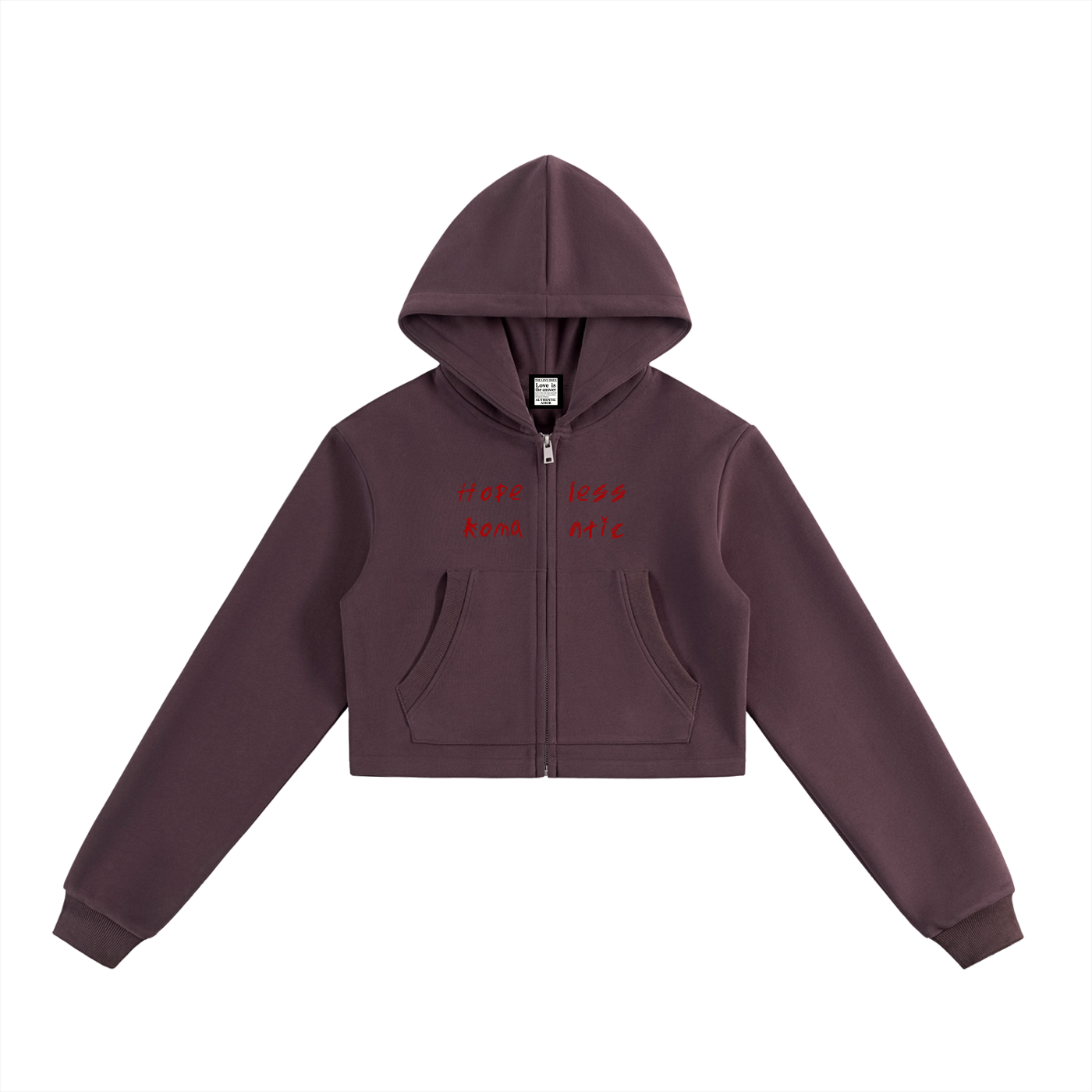 Hopeless Romantic Zip Up Hoodie V1