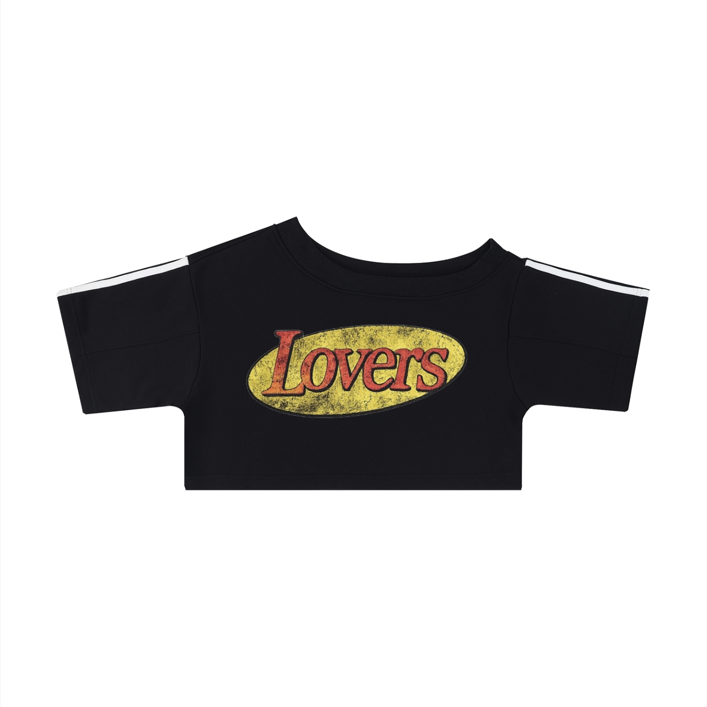 Lovers Tears Off-the-Shoulder Cropped Tee