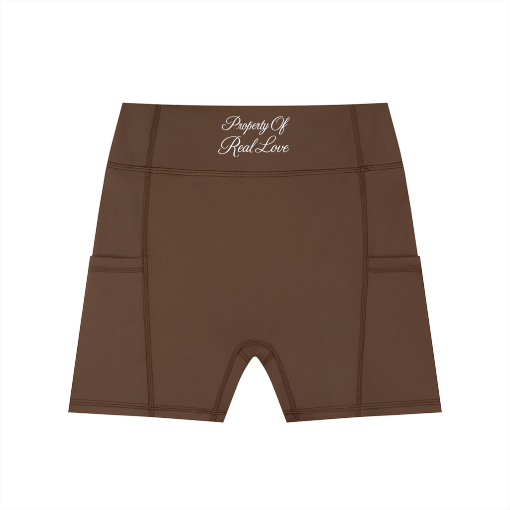 Property Of Real Love High-Waisted Pocket Shorts