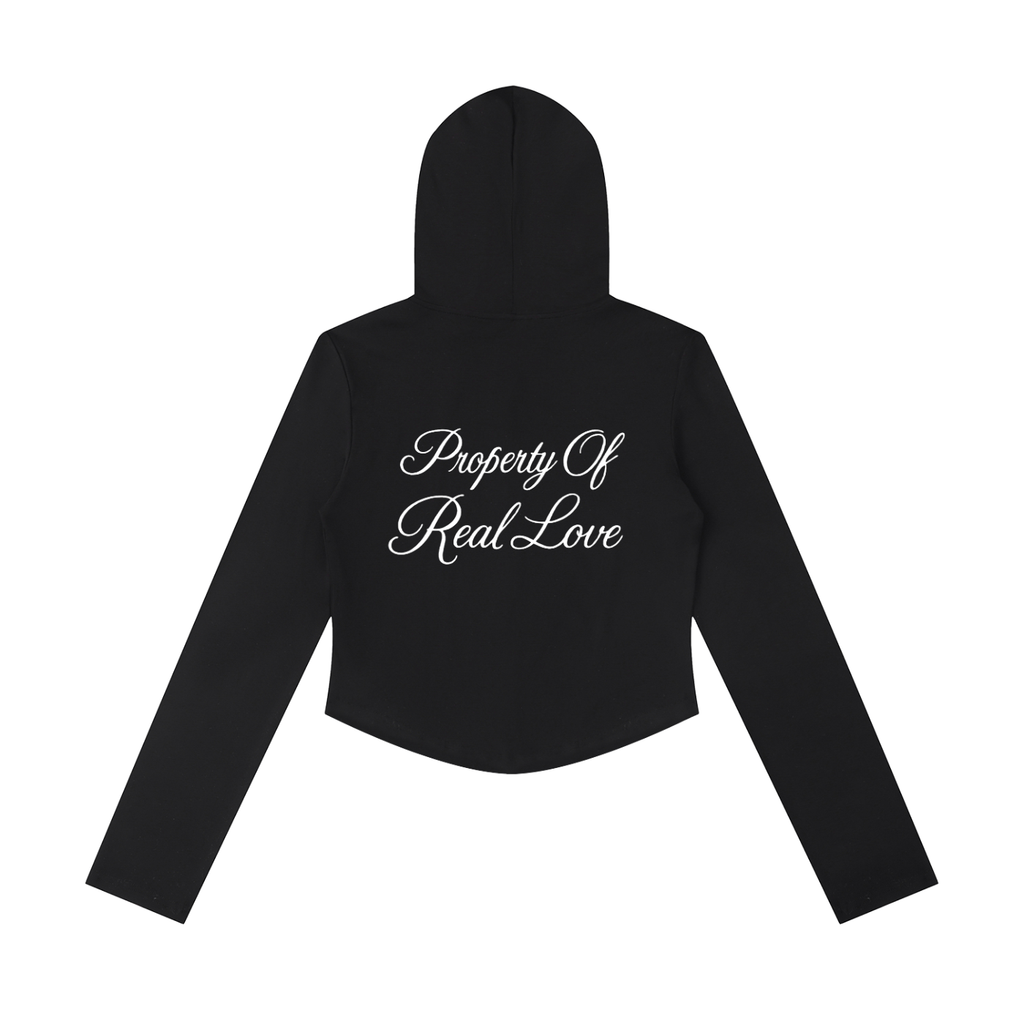 Property Of Real Love Hooded Cropped Define Jacket
