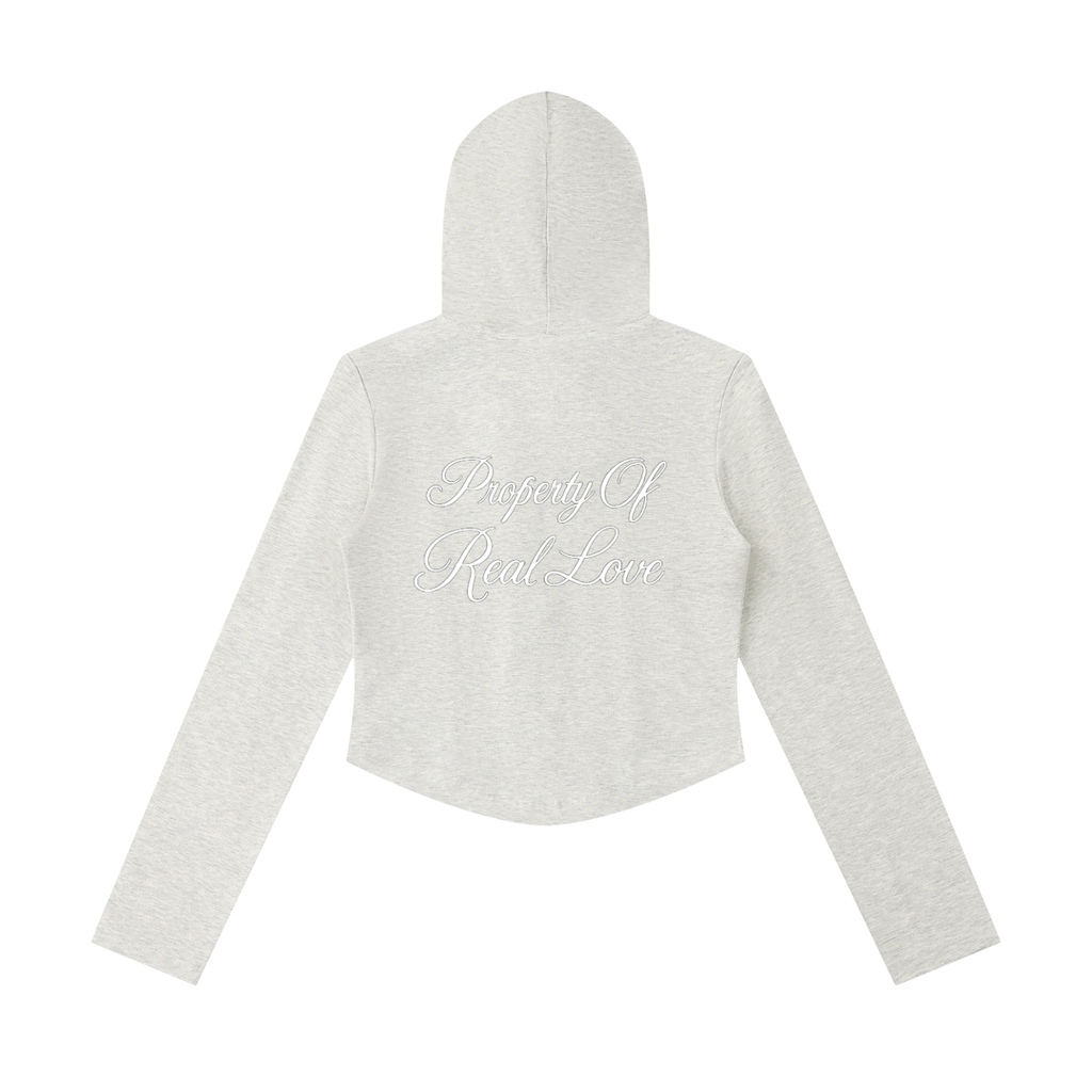 Property Of Real Love Hooded Cropped Define Jacket