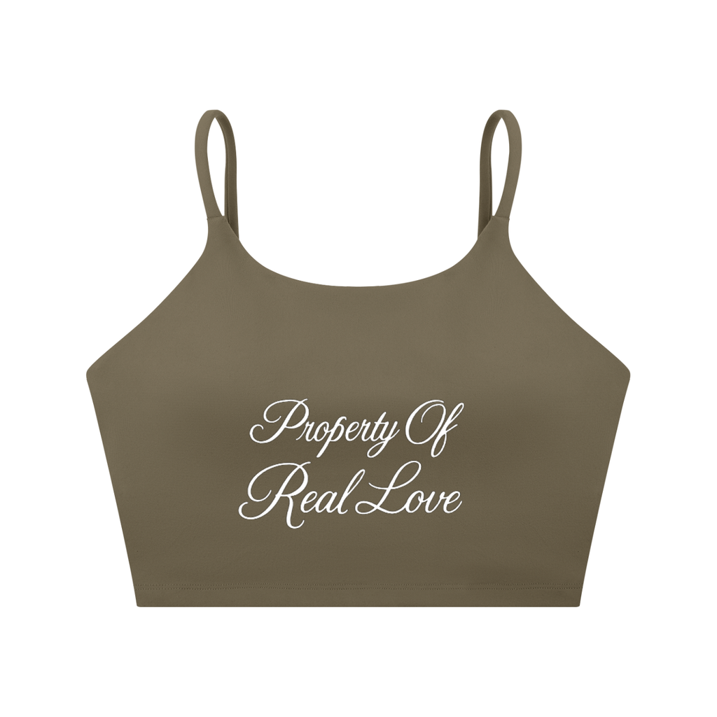 Property Of Real Love Sports Bra