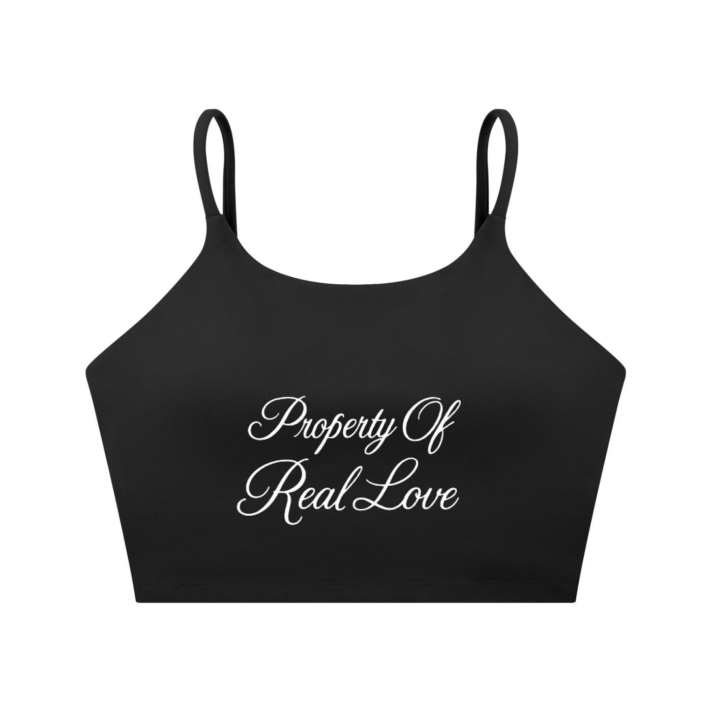 Property Of Real Love Sports Bra