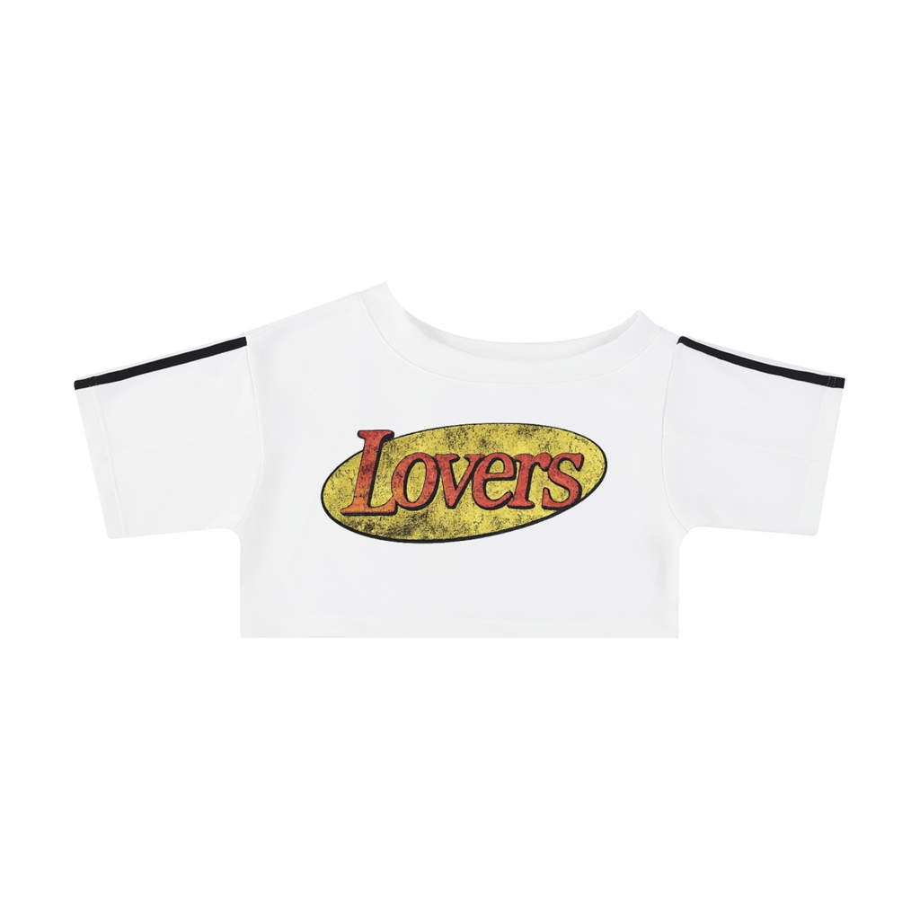 Lovers Tears Off-the-Shoulder Cropped Tee