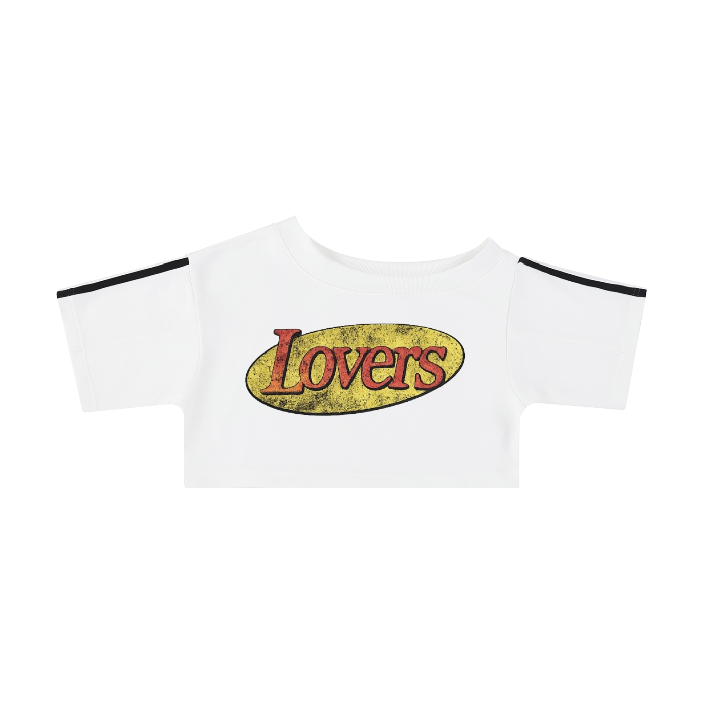 Lovers Tears Off-the-Shoulder Cropped Tee